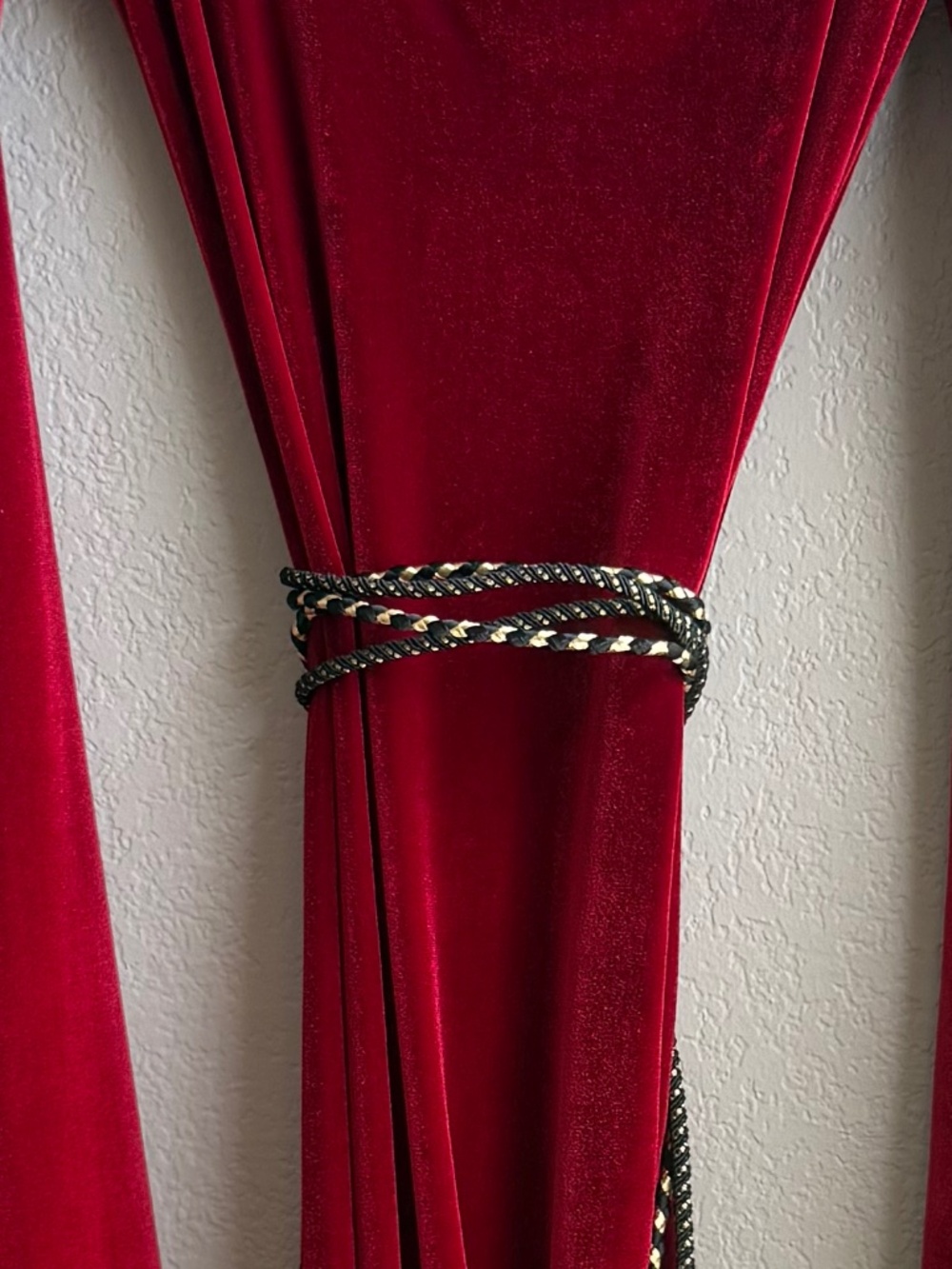 Red Velvet Medieval Gown - Picture 2 of 3